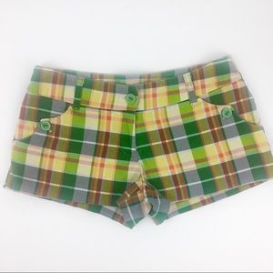 Multi colored stripe shorts